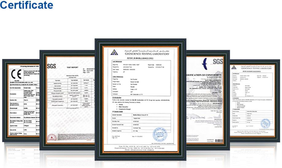 Certificate of granite