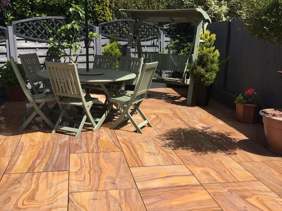 Rainbow Sandstone Patio Floor Rainbow Sandstone Patio Floor