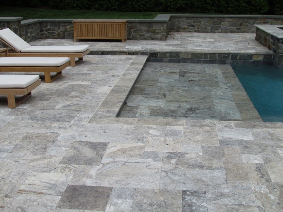 Silver Travertine Honed Unfilled Tile Silver Travertine Honed Unfilled Tile