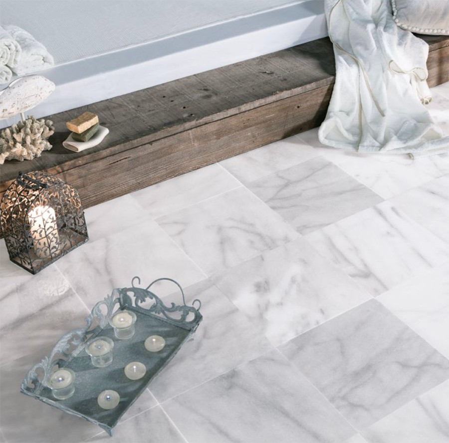 Mugla White Marble Floor