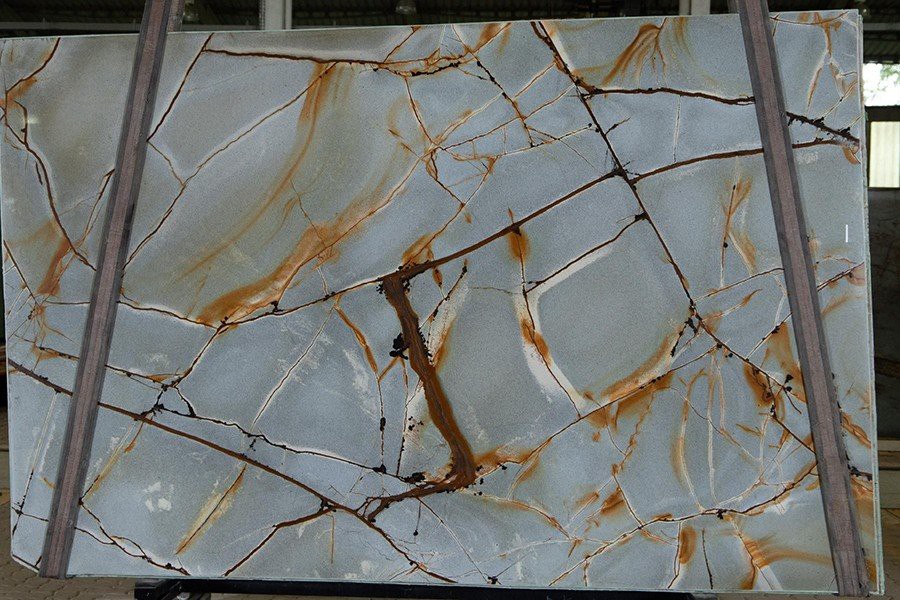 Roma Blue Quartzite Slab 1