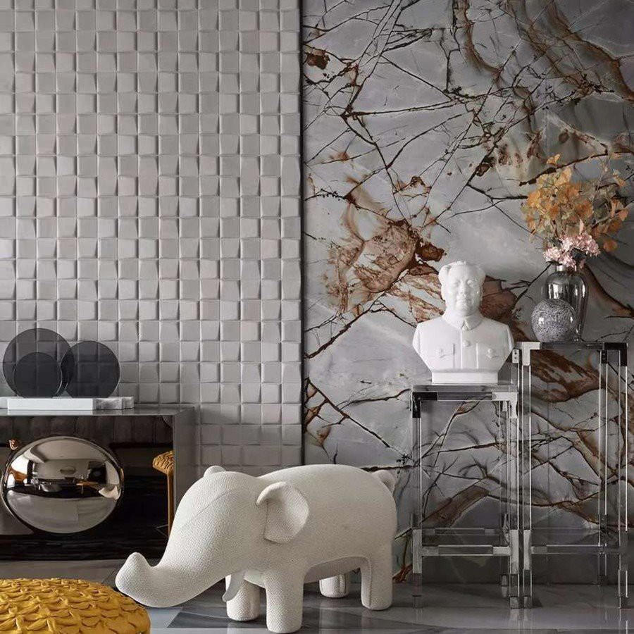 Roma Blue Quartzite Wall