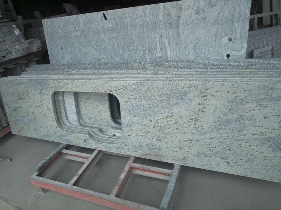 Kashmir White Granite Kitchen Countertops 01