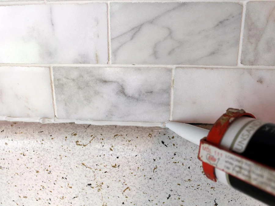 Install a Marble Tile Backsplash 03 Install a Marble Tile Backsplash 03