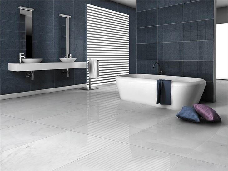 Mugla White Marble Bathroom